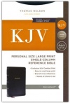 KJV, End-of-Verse Reference Bible, Personal Size Large Print, Leathersoft, Black